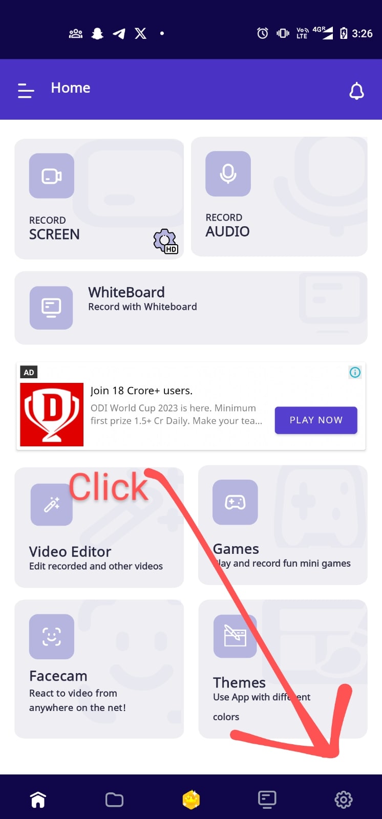 Goto Screen Recorder Setting